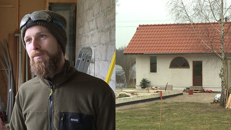 Savo rankomis ekologišką būstą statantis Andrius: norėjos gyventi ten, kur sveikiau vaikam