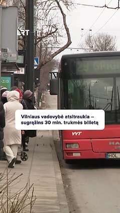 Bus grąžintas 30 minučių bilietas
