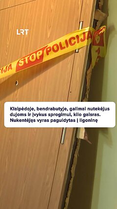 Klaipėdos bute sprogo balkone įrengta virtuvėlė?