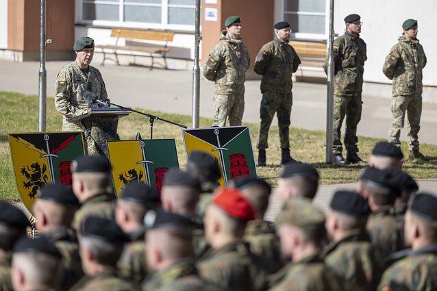 Vokietijos 45-oji brigada pradeda veiklą Lietuvoje Vokietijos 45-oji brigada pradeda veiklą Lietuvoje