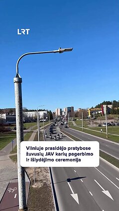 Šimtai žmonių Vilniuje išlydėjo Pabradėje žuvusius JAV karius