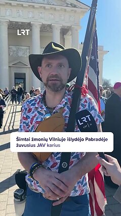 JAV karių pagerbimo ceremonijoje kalbinami žmonės: labai liūdime