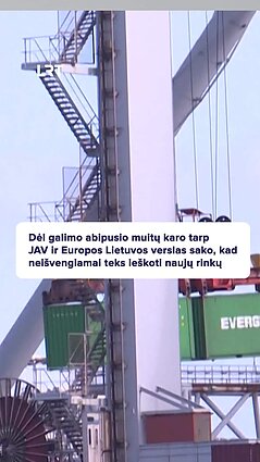 Pagalba verslui dėl muitų karo