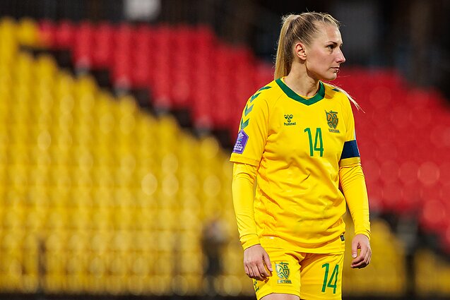 Milda Liužinaitė, UEFA moterų Tautų lyga: Lietuva – Azerbaidžanas Milda Liužinaitė, UEFA moterų Tautų lyga: Lietuva – Azerbaidžanas