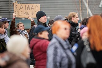 Vilniuje surengtas dar vienas protestas prieš viešojo transporto bilietų branginimą