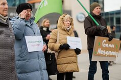 Vilniuje surengtas dar vienas protestas prieš viešojo transporto bilietų branginimą