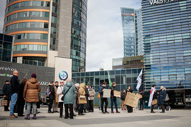 Vilniuje surengtas dar vienas protestas prieš viešojo transporto bilietų branginimą