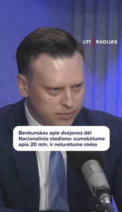 Benkunskas įvardijo, kiek kainuotų keisti Nacionalinio stadiono statybų planus