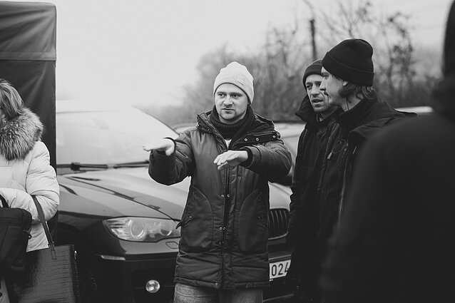 Kadras iš filmo „Išnešimas“ (rež. Marius Pocevičius, 2025) filmavimo aikštelės 