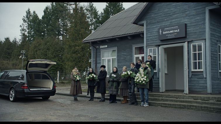 Kadras iš filmo „Išnešimas“ (rež. Marius Pocevičius, 2025) filmavimo aikštelės 