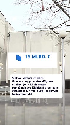 Ieškoma pinigų gynybai: planuojamos išlaidos siektų 15 mlrd. eurų
