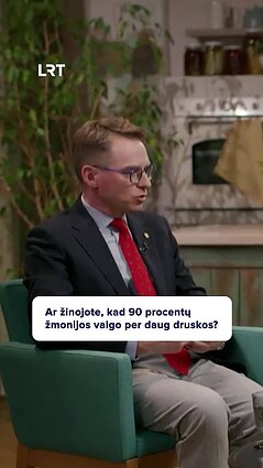 Ar valgote per daug druskos?