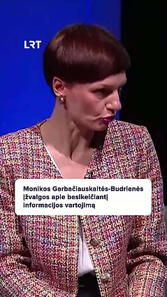 LRT vadovė apie informacijos vartojimą: visko nepaaiškinsi „reelsais“