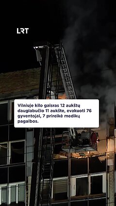 Naujos detalės apie gaisrą Vilniaus daugiabutyje
