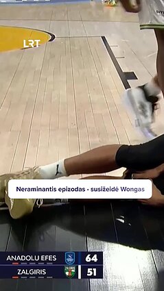 Žalgirietis po nemalonaus epizodo griebėsi už kelio