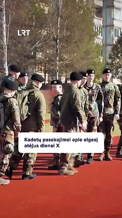 Kaip elgtis atėjus dienai X, kadetų licėjuje žino net penktokai
