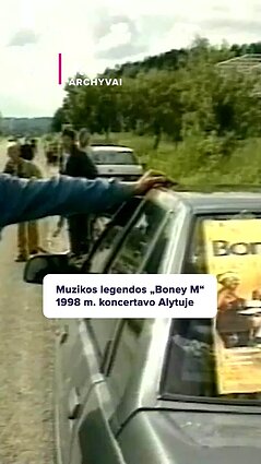 Muzikos legendos „Boney M“ 1998 m. koncertavo Alytuje