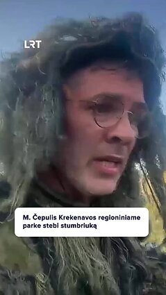 Čepulis bandė užfiksuoti mažytį stumbriuką – kaip jam sekėsi?