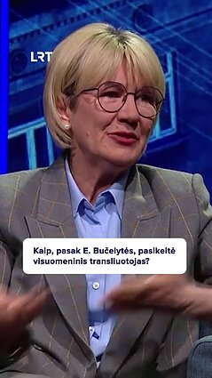 Eglė Bučelytė apie senąją televiziją: ačiū Dievui, tokių laikų mes nebeišgyvename
