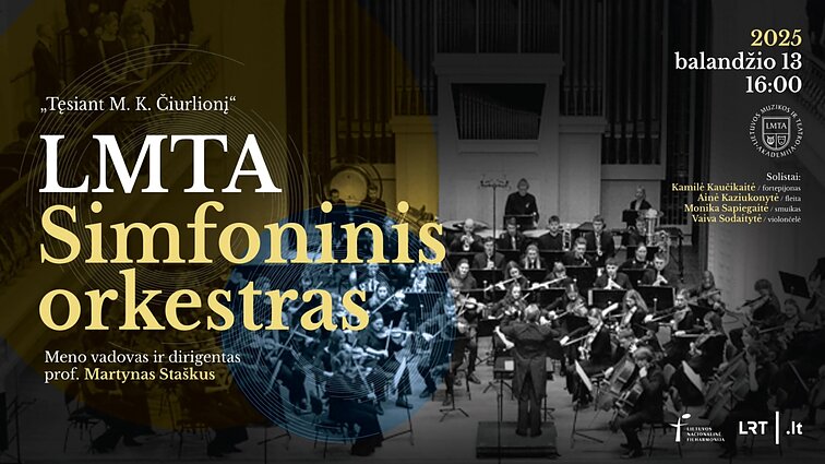 LMTA simfoninis orkestras atlieka Čiurlionį