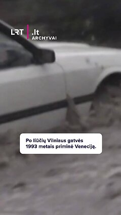 Po liūčių Vilniaus gatvės 1993 metais priminė Veneciją