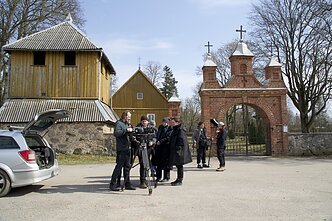 „Sacrum ir profanum Pievėnuose“ filmavimas
