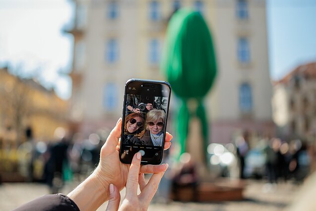 Vilnius has unveiled a refreshed look for its well-known “Egg” sculpture