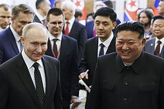 Vladimiras Putinas ir Kim Jong Unas Vladimiras Putinas ir Kim Jong Unas