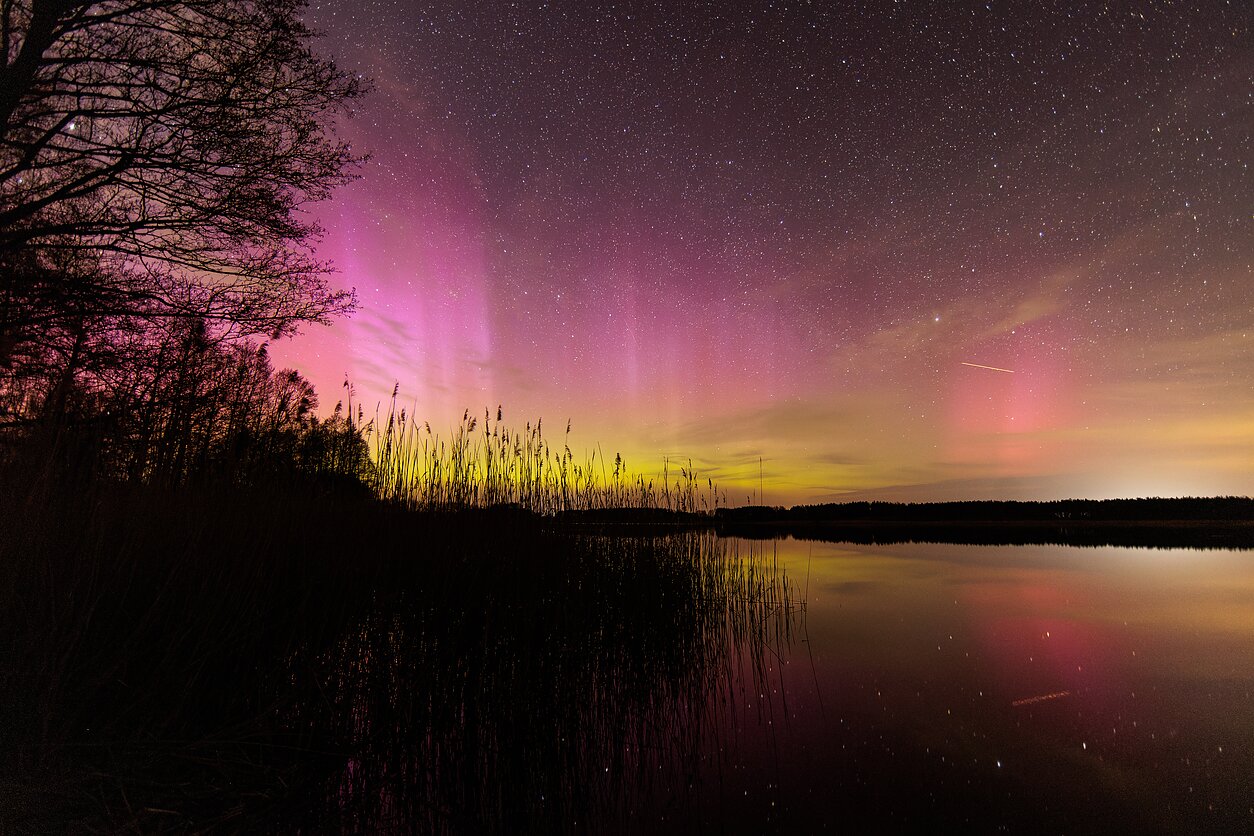 Northern Lights appear over Lithuania