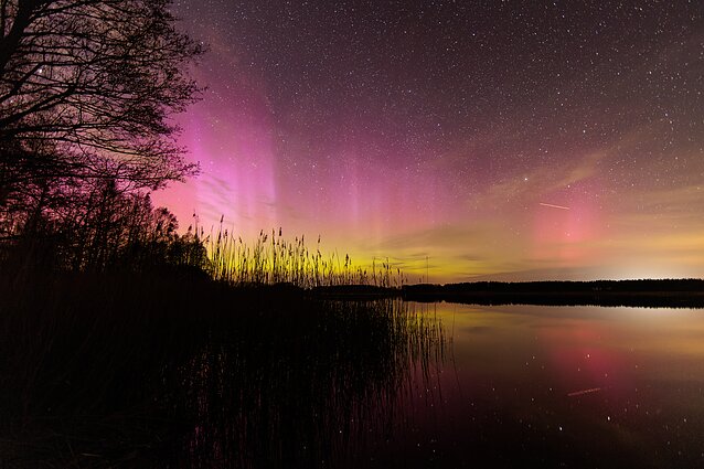 Northern Lights appear over Lithuania
