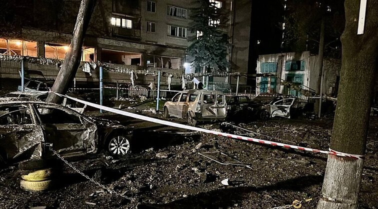 Rusijos agresija nesiliauja: surengė masinę dronų ataką prieš Dnipro miesto civilius