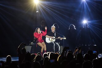 Grupės „Dinamika“ koncerto akimirka