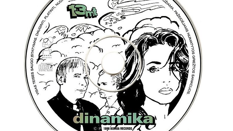 „Dinamika“ albumo „13 mt“ viršelio fragmentas 