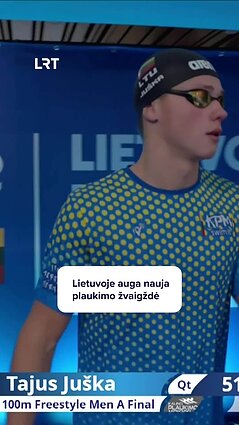 Lietuvoje auga nauja plaukimo žvaigždė – Tajus Juška
