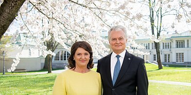 Гитанас Науседа и Диана Науседене