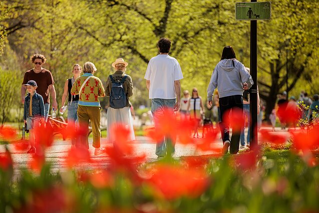 Unseasonally hot April in Vilnius