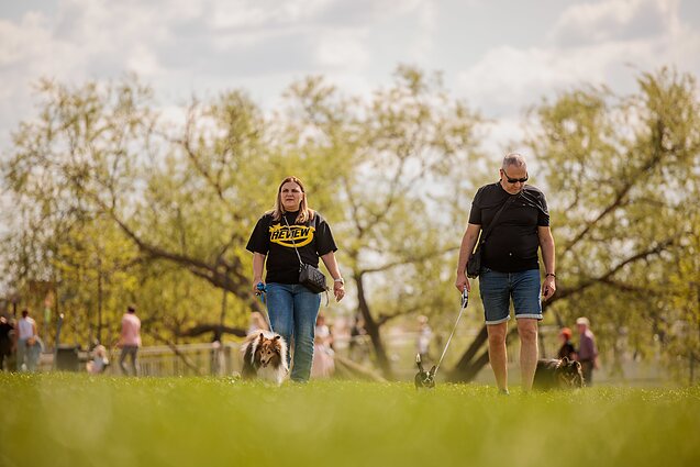 Unseasonally hot April in Vilnius