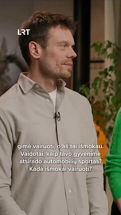 Kaip Vaidoto Žalos gyvenime atsirado autosportas?