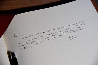 Popiežiaus Pranciškaus apsilankymas Okupacijų ir laisvės kovų muziejuje