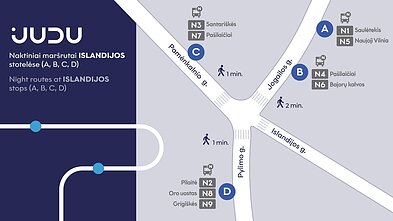Islandijos Stop, a night transfer hub 