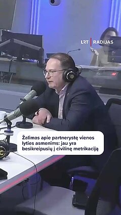 Žalimas: neturime teisės prieštarauti homoseksualių asmenų teisei kurti šeimą