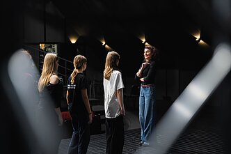 Spektaklio „Ką sakai?“ repeticija