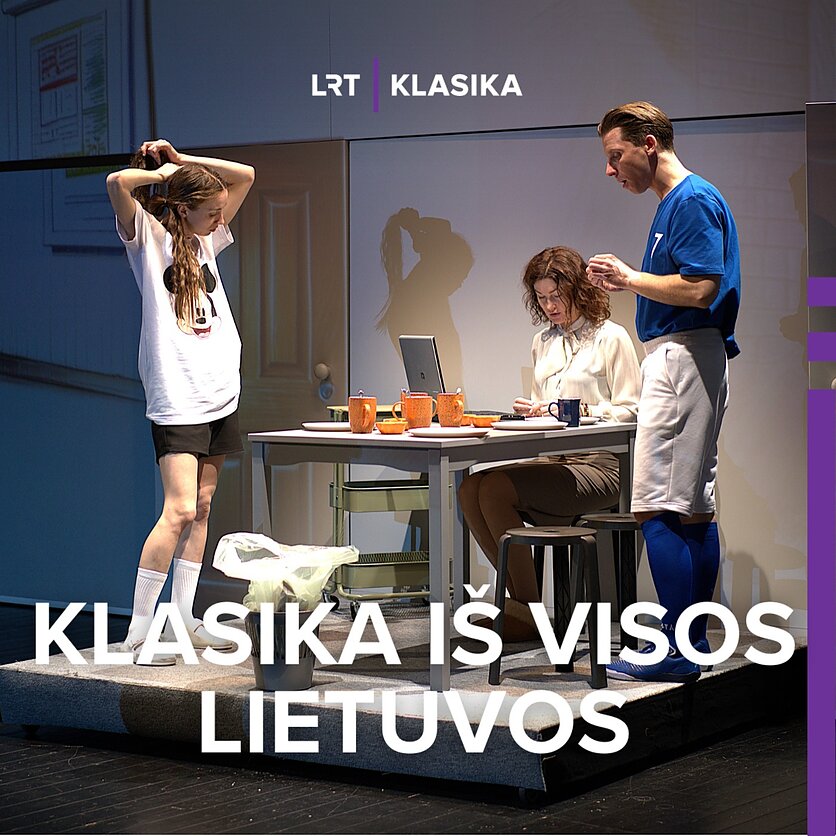A. Bukartaitė., Klaipėdos dramos teatro spektaklio „Ką sakai?"  premjeros momentas.