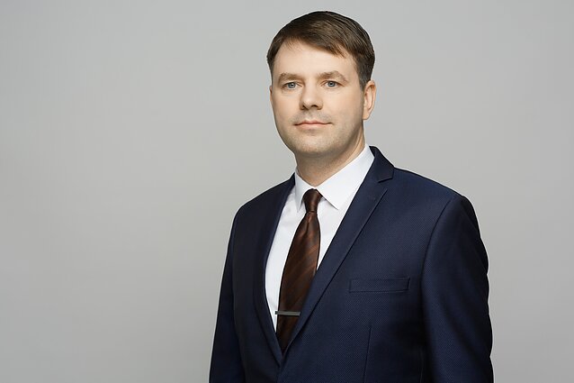 Lietuvos aklųjų ir silpnaregių sąjungos prezidentas Paulius Kalvelis