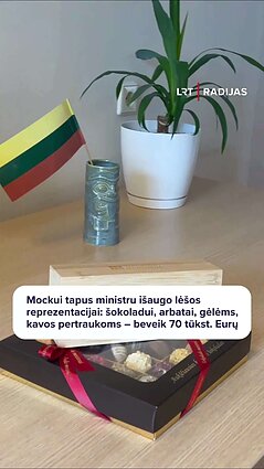 Ministerijos pirkiniai: beveik 70 tūkst. šokoladui, arbatai, kavai, gėlėms