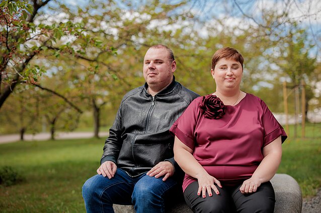 Vaida Butautaitė-Sankovskaja su vyru Jaroslavu