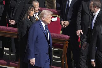D. Trumpas popiežiaus Pranciškaus laidotuvėse