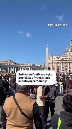 Popiežių Pranciškų į paskutinę kelionę lydėjo tūkstančiai tikinčiųjų