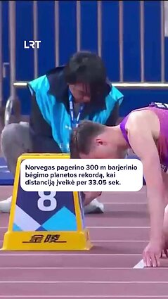 Puiki „Deimantinės lygos“ sezono pradžia – skriejęs Warholmas pagerino pasaulio rekordą