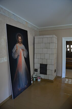 Wnętrze domu, gdzie mieszkała s. Faustyna